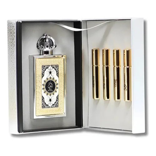 Perfume King Of Arabia Edp Lattafa 100ml Masculino + porta perfume de bolso