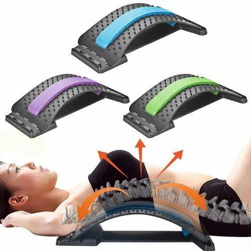 Alongador lombar massageado