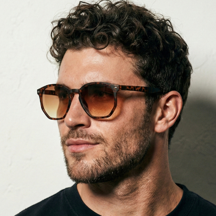 Oculos de Sol Hexagonal Tartaruga Original Premium Blogueira Tendencia Classico
