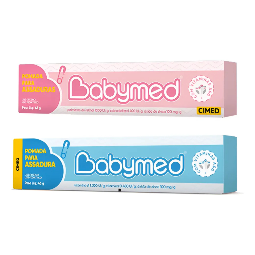 Kit com 02 Babymed Pomadas para assaduras 45g cada