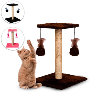 Arranhador Para Gatos Poste com Brinquedo Gato Duplo Exclusivo em Oferta na Shopee