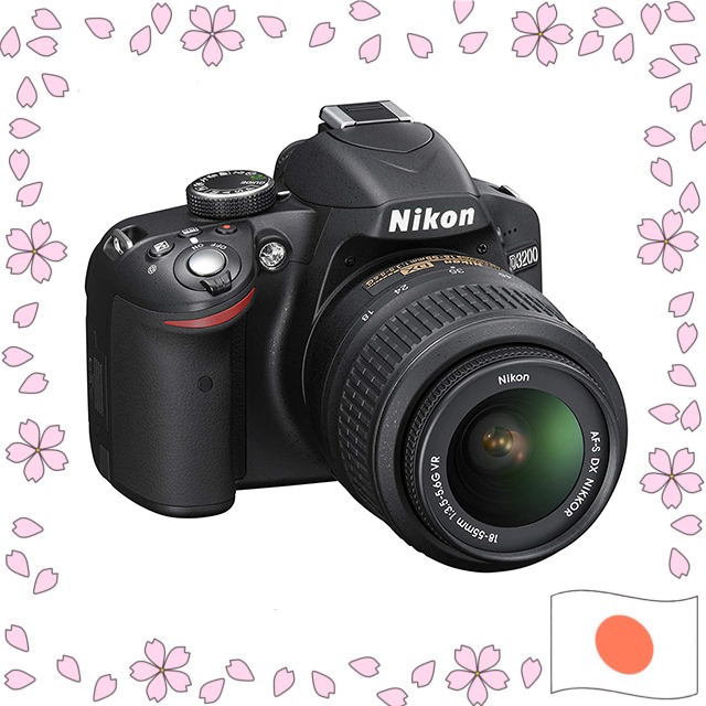 Câmera DSLR Nikon D3200 com Lente AF-S DX NIKKOR 18-55mm VR Usado【Enviado diretamente do Japão】