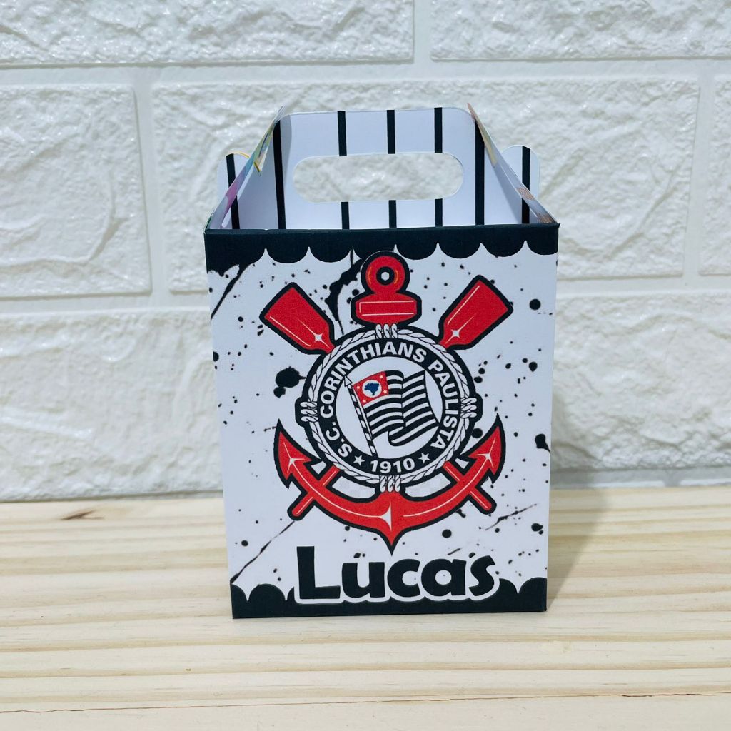 CORINTHIANS - MALETINHA Lembrancinha Aniversário Personalizada - PEGUE E MONTE