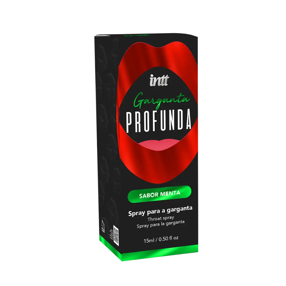 Garganta Profunda Oral Spray Beijável - Menta ou Morango Intt - 15Ml Refrescante em Oferta na Shopee