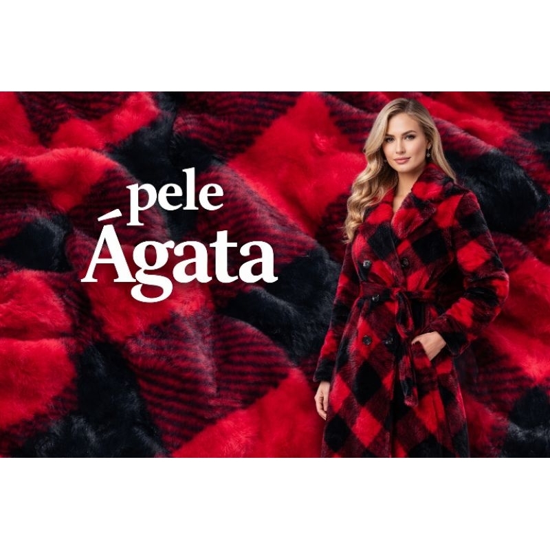 pele ágata estampada (1 metro x 1,50 MTS)