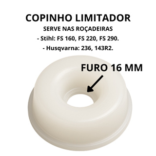 Copinho Limitador Altura Roçadeira Stihl FS 160 220 290 Furo 16mm em Oferta na Shopee