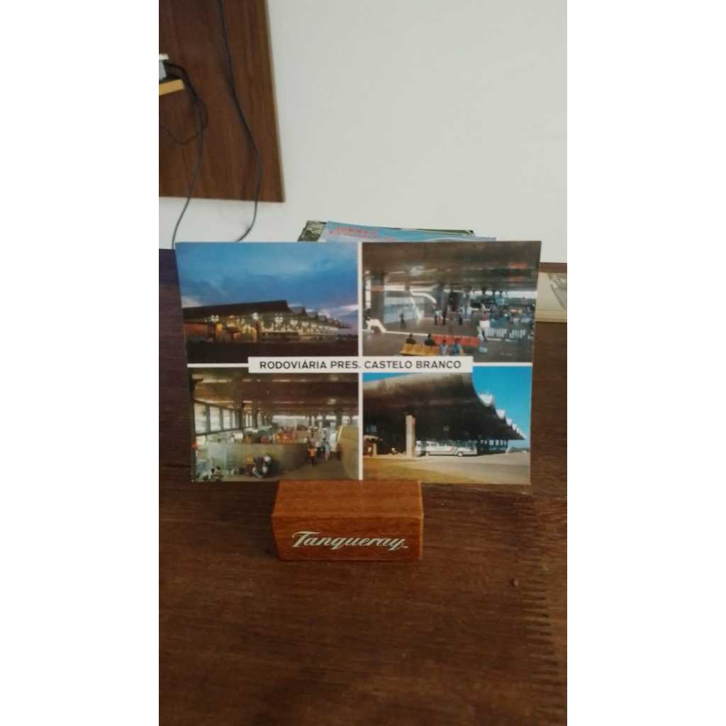 Cartão Postal Antigo - Uberlândia MG - Terminal Rodoviário