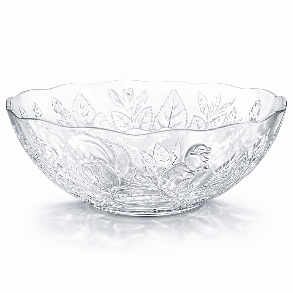 Tigela Saladeira de Vidro Temperado Reforçado 1,5L Saladeira em Oferta na Shopee