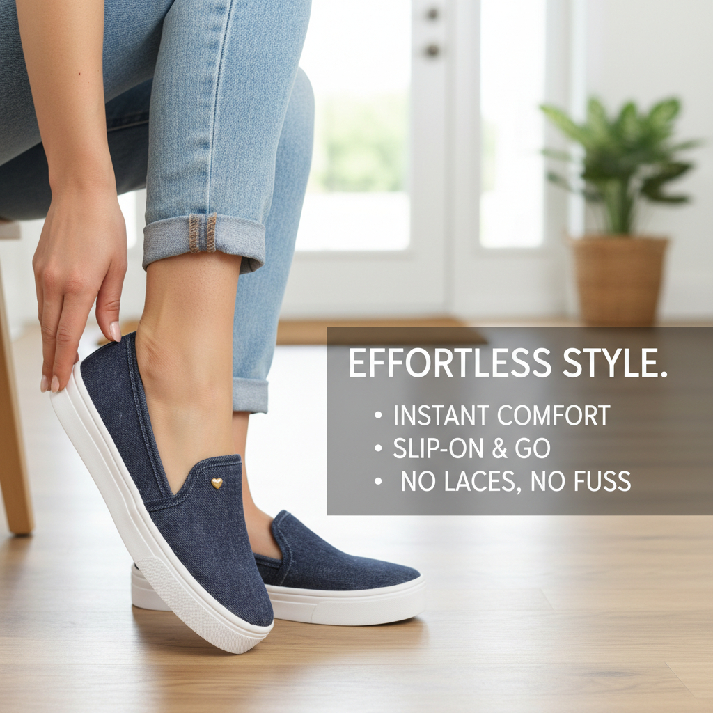 Tênis Slip On Feminino Iate Casual fácil Super Confortavel e Leve LANCAMENTO