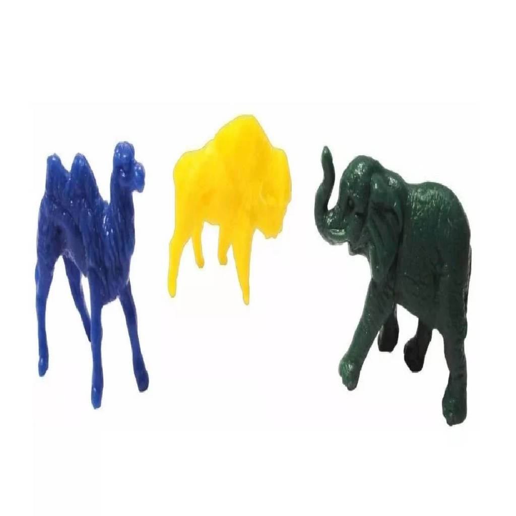 Kit 50~200 Mini Animais Selvagens Bichos Zoológico Lembrancinha Sacolinha Surpresa Brinquedos Festa — imagem 2 de 2