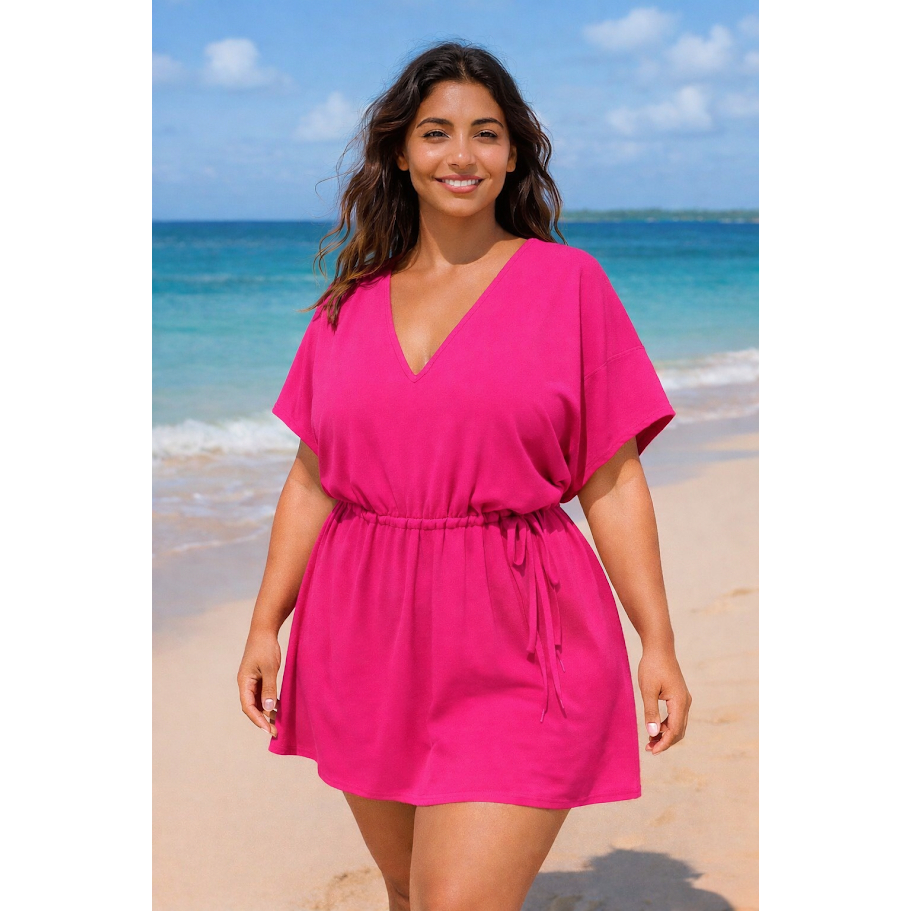 Saida de praia Plus Size vestido, banho, piscina em Oferta na Shopee