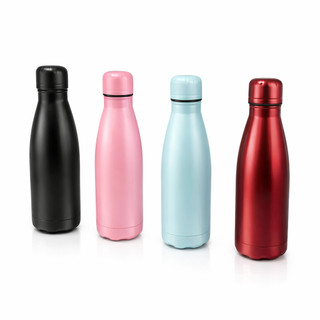 Garrafa Resistente a Vácuo Squeeze de Inox Suco Água Chá Academia Esportes (Não é Térmica)