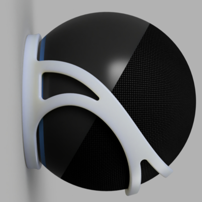 Suporte de Parede para Alexa Echo Dot 4 e 5 | Fixação com Parafusos | Design Moderno