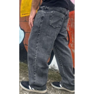 CALÇA BALÃO BAGGY JEANS  RETA BOCA LARGA em Oferta na Shopee