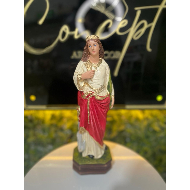 Imagem De Santa Filomena 28cm - Pintura Luxo - Acabamento impecável.