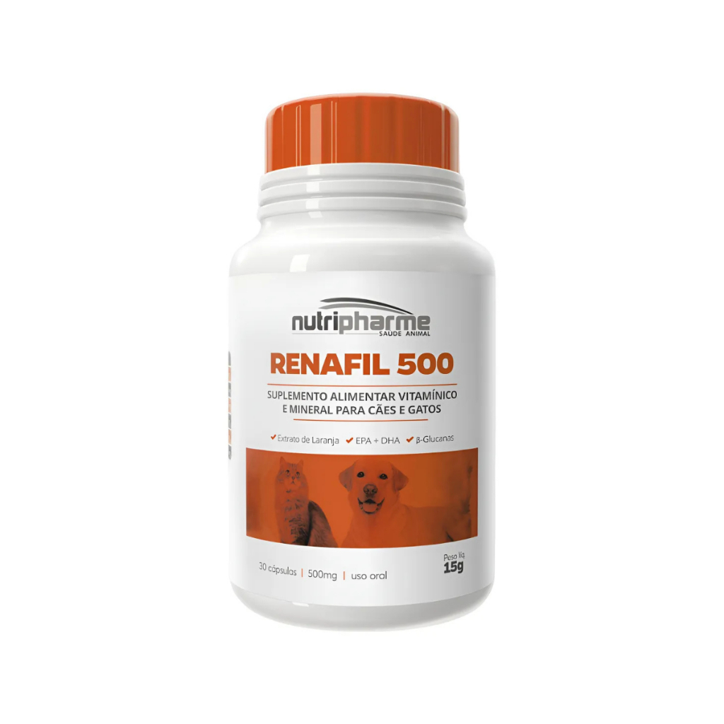 Renafil 500 Mg Suplemento Cães Gatos Problemas Renais Renal em Oferta na Shopee