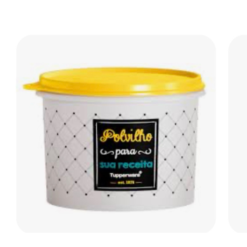 Tupperware Pote Conserva Caixa Para Polvilho 1,1 Lt Bistrô Bistro