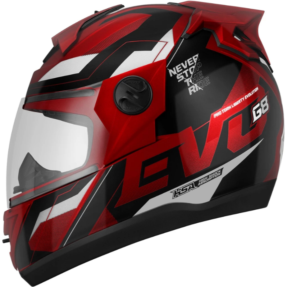 Capacete Pro Tork Moto Fechado Evolution G8 Evo em Oferta na Shopee