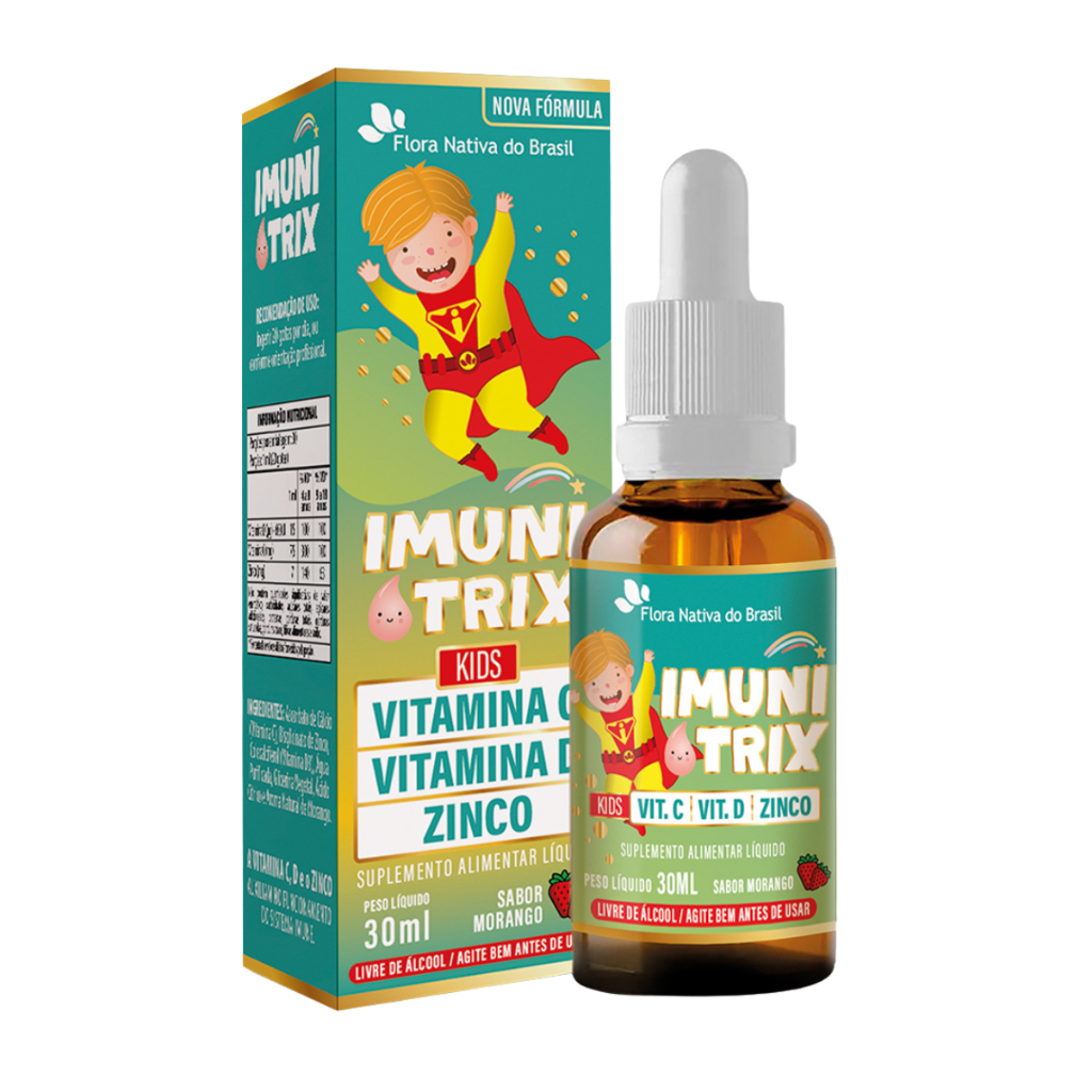 Imunitrix Kids Vitamina C D Zinco | Suplemento Infantil Imunidade 30ml