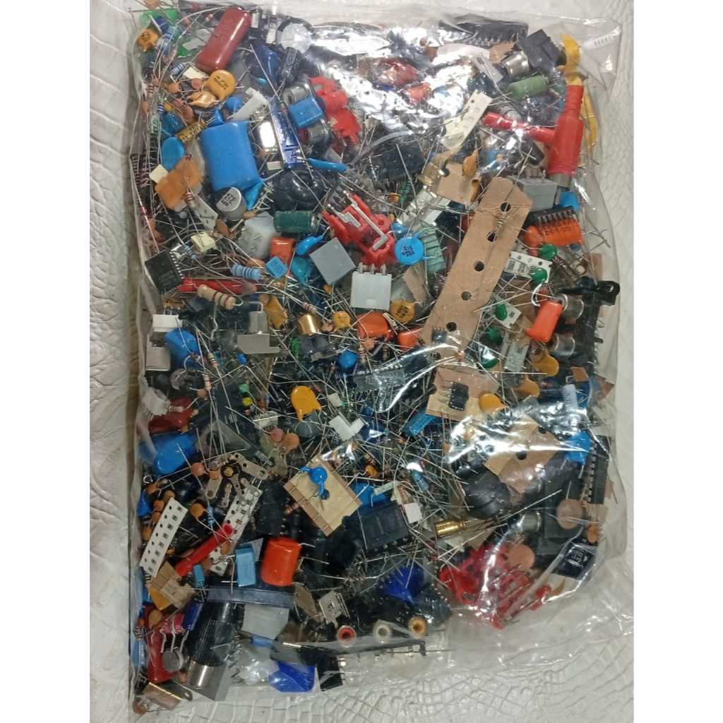 Pacote Saco 1kg Componentes Eletrônicos Diversos