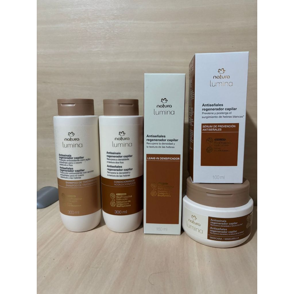 Kit Lumina Antissinais Regenerador Capilar Completo (5 produtos)
