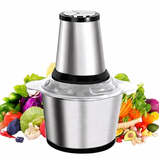 Processador de Alimentos 2 L e 3 L Bivolt - Moedor de Carne Elétrico Potente para Carnes, Legumes em Oferta na Shopee