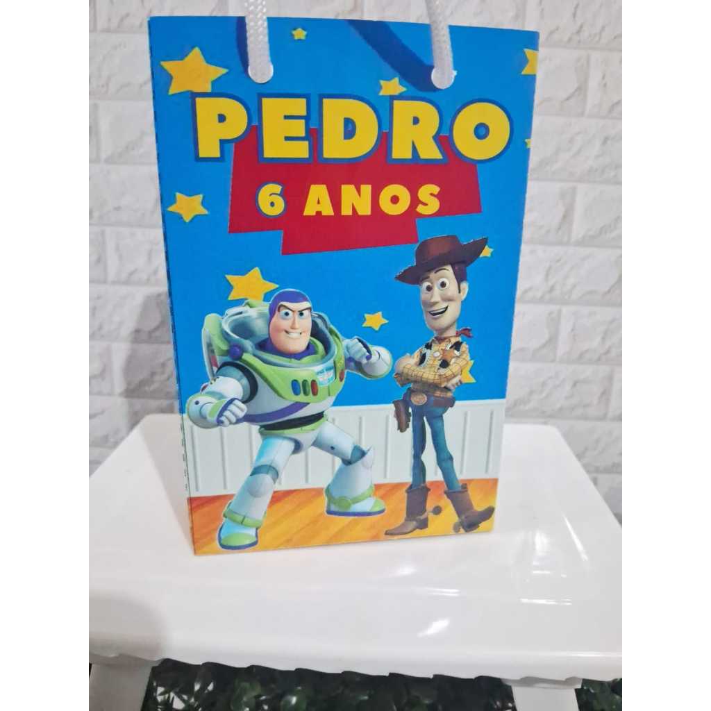 Sacolinha Personalizada P Toy Story menino/festa infantil/aniversario/ Disney/lembrancinhas de aniversário