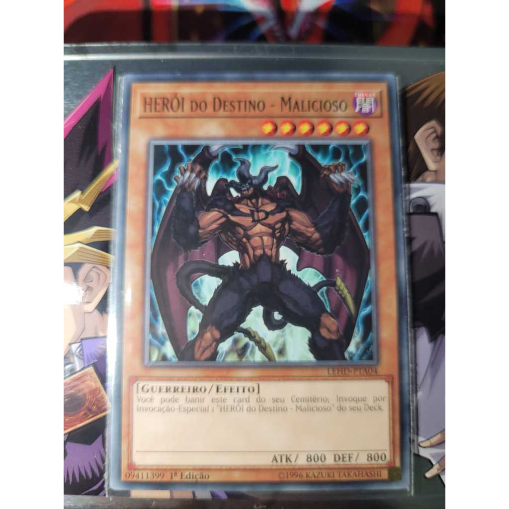 HERÓI do Destino - Malicioso - Destiny HERO - Malicious - Raridade COMUM - Yugioh! Original Konami.