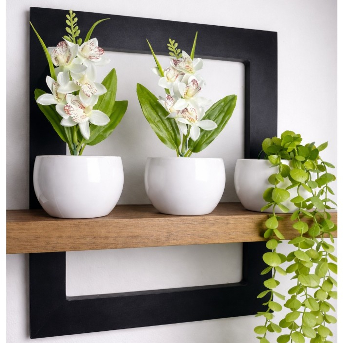 Kit 3 Arranjos de Flores Artificiais Decorativas com Folhagens Artificiais: Eucalipto Pendente