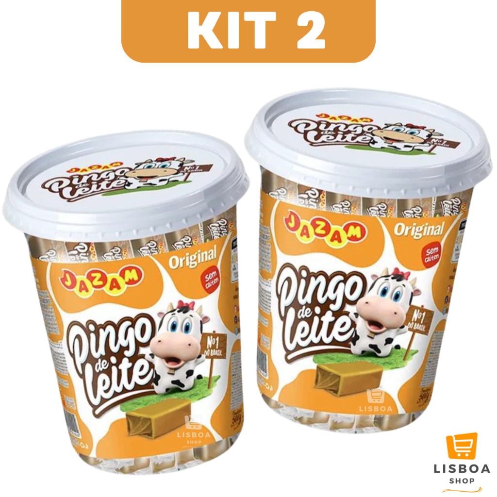 Doce De Leite Pingo De Leite Kit 2 Potes c/50 unidades cada - Jazam