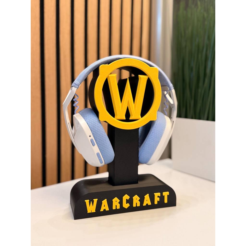 Suporte para Fone de Ouvido World of Warcraft | Headset Gamer Decorativo WOW | Base para Headphone Personalizada