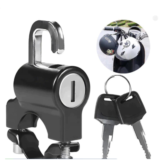 Cadeado Para trancar Capacete bag tranca universal Moto Fixa No Guidão