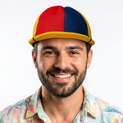 Chapéu do Kiko Tecido Colorido - Tamanho Único para Adultos, Ideal para Festas e Carnaval