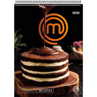 Caderno de Receitas Masterchef Colegial Superior Pautado 80 Folhas Animativa