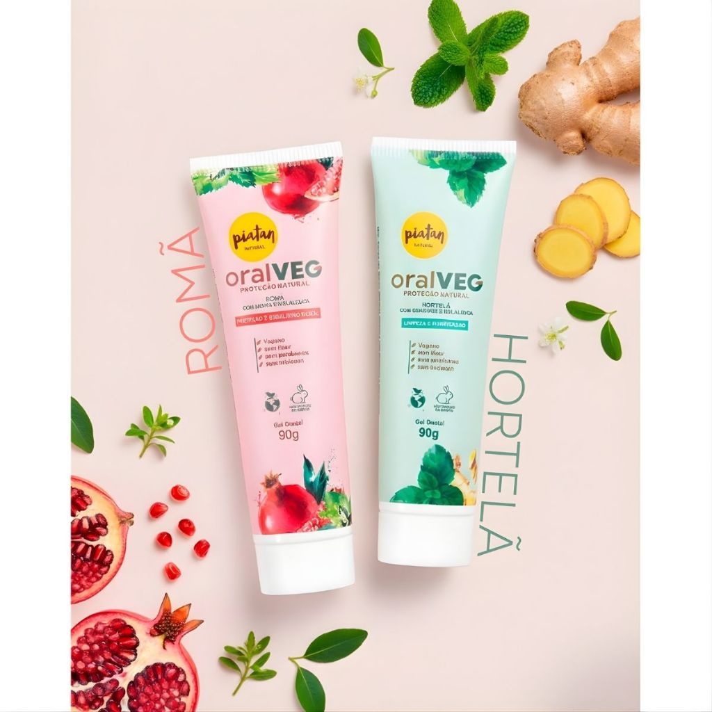 Creme Dental Natural Piatan 100% Vegano