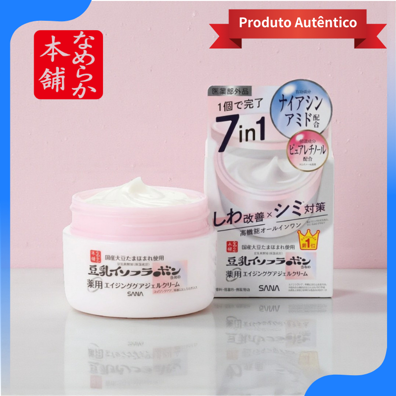 Nameraka Honpo Wrinkle Gel Cream White 100g • Gel Creme Anti-Idade Multifuncional • Direto do Japão em Oferta na Shopee
