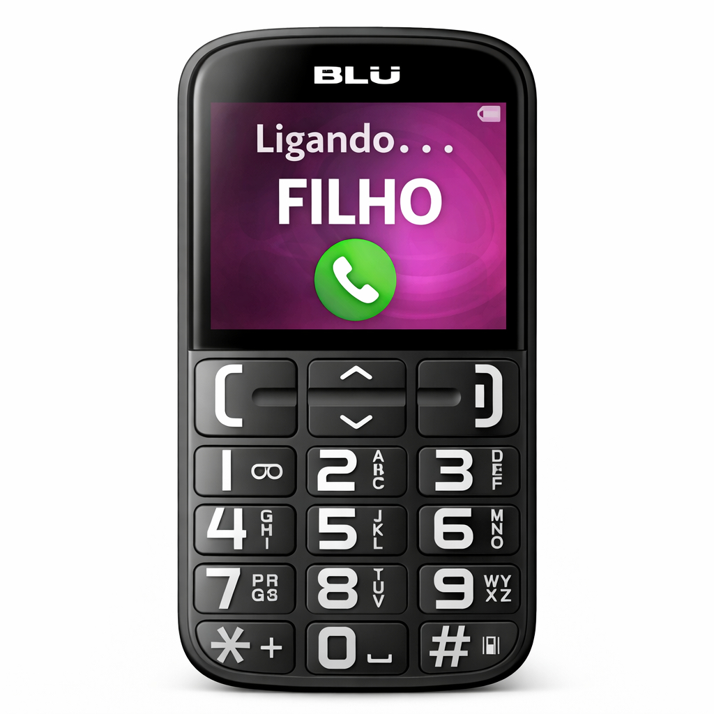 Blu Joy 1 8 4G Celular Para Idoso Facil De Usar Com Botão SOS