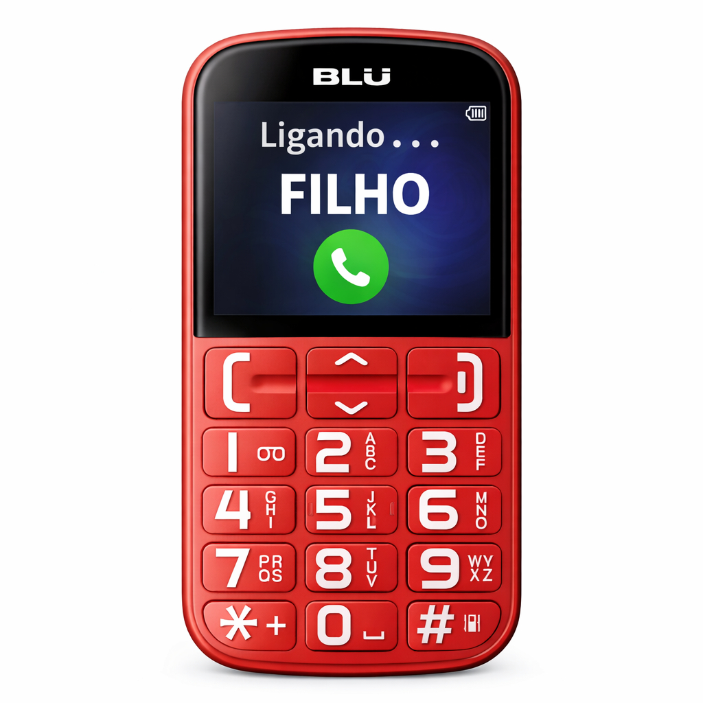 Celular Para Idosos Blu Joy 1.8 4G Teclas Grandes e Volume Alto com Botão SOS