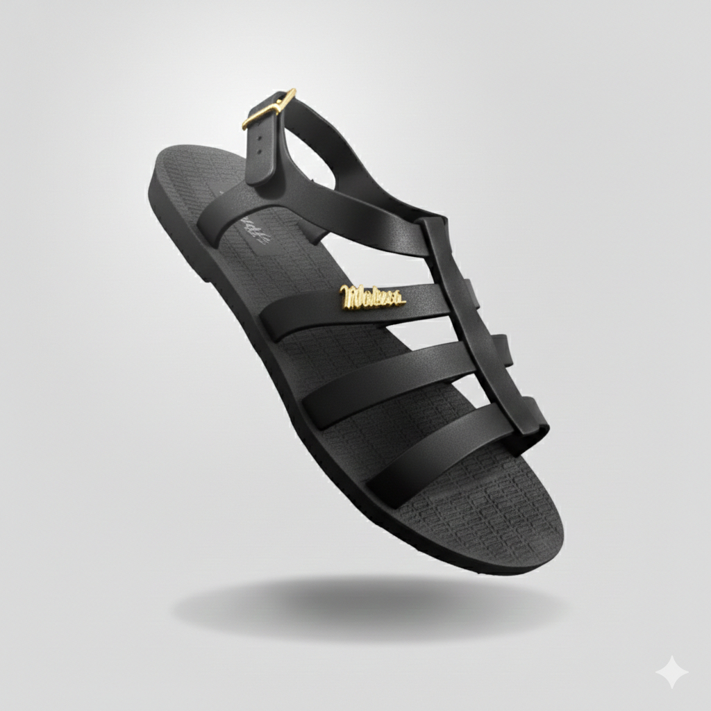 Sandália Flox Nova Gladiadora Plana com Fivela