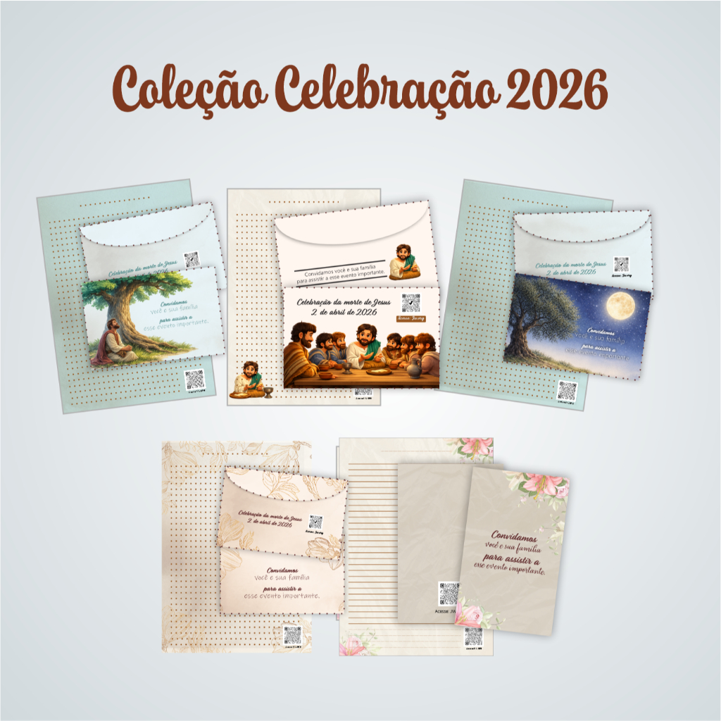 Papel de Carta JW com envelopes Coleção Celebração 2026 - Tamanho Ideal para cartas Maior A4 21x29 em Oferta na Shopee