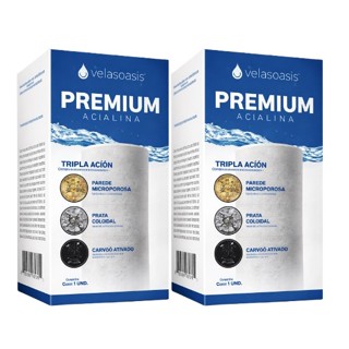 Kit 2 Vela Tripla Ação Alcalina, Carvão Ativado e Prata Coloidal Compatível em Todos Filtro De Barro em Oferta na Shopee