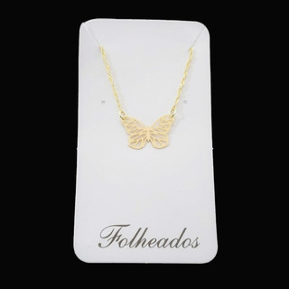 Colar / Colares / Conjunto / Colar Folheado / Colares Folheados / Prata / Ouro / Feminino / Masculino / Natal