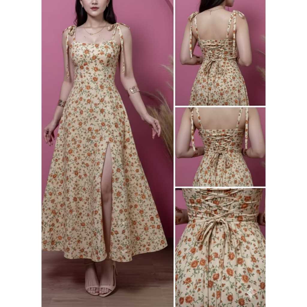 Vestido Feminino Longo Estilo Camponesa – Sofisticação e Conforto em Cada Detalhe 🌸