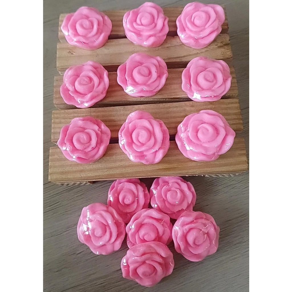50 Sabonete Mini Flor Média Rosinha Flores perfumadas para lembrancinha Escolher cores e aromas chat