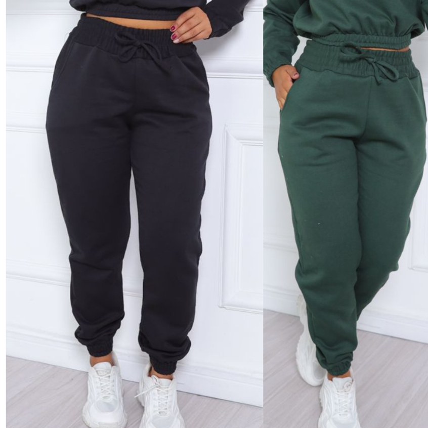 Calça Pantalona Feminina Cintura Alta no moletom Calça Moletom Feminina calça feminina longa