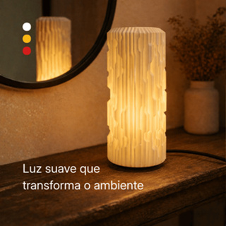 Luminária Cime | Design Escultural com Iluminação Suave e Sofisticada | 3 Cores em Oferta na Shopee
