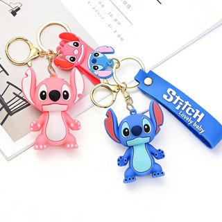 Chaveiro Stitch Lilo Kit 2 Rosa/Azul-Unidades Casal 3D - Lilo Stitch Tema Festa Aniversário Chá de Bebê Mimo em Oferta na Shopee