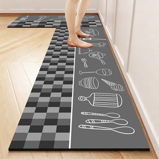 Kit 2 Tapetes de Cozinha - Base de Borracha Antiderrapante, Absorvente e Fácil de Limpar 120x34cm + 60x34cm em Oferta na Shopee