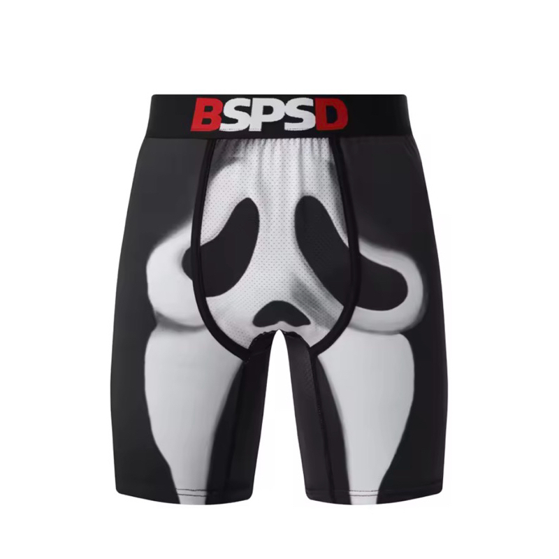 [Fornecimento exclusivo] Cuecas Boxer esportivas masculinas elegantes Graffiti de secagem rápida PSD cueca psd qualidade