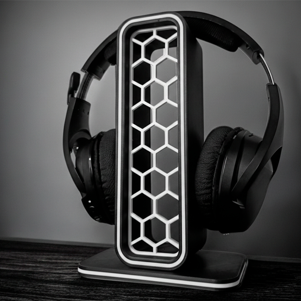 Suporte para Headset e Fone de Ouvido – Base Estável, Design Premium para Setup Gamer